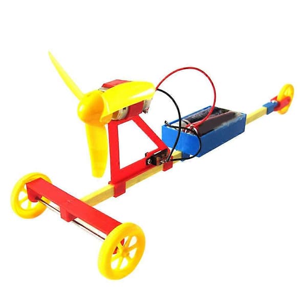 Luftdriven Racerbil DIY Monteringsmodell Leksaksset för Barn Aerodynamisk Studering [D]