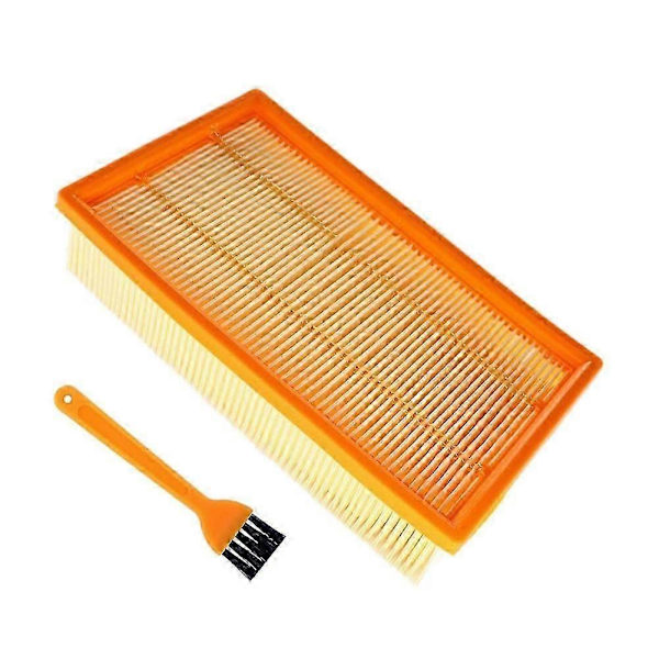 Fladt plisseret filter, fladt filter udskiftning til Karcher NT 25/1, NT 35/1, NT 45/1, NT 55/1, NT 611[D] Orange