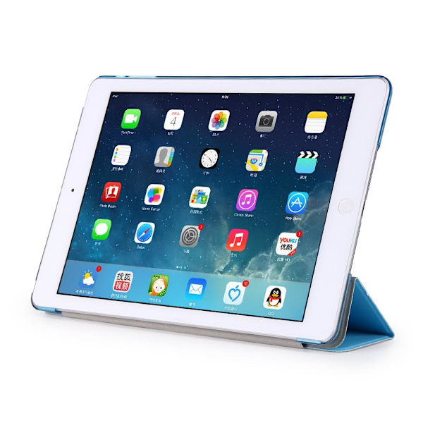 iPad Air / 9,7\" (2017) / (2018) - Slimfit Tri-Fold Etui - Lyseblå LightBlue