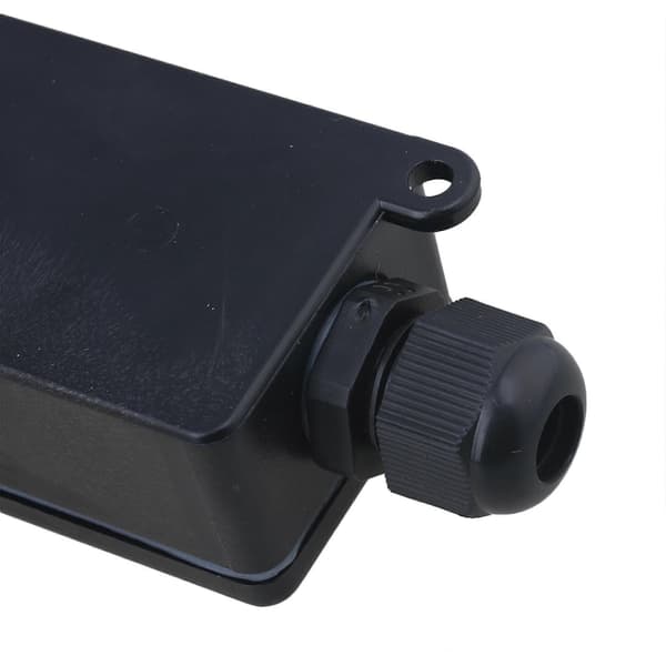 Svart Ip65 P02-3 Terminal Utomhus 2 Kabel Plast Kopplingsdosa[D]
