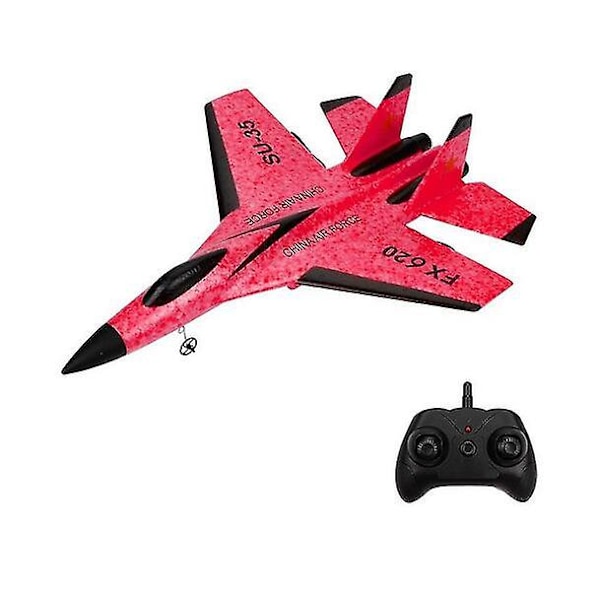 Su 35 Rc Fly Fjernbetjening Flyvemaskine Controller Su-35 Jagerfly Model Fly Børn[D] Red