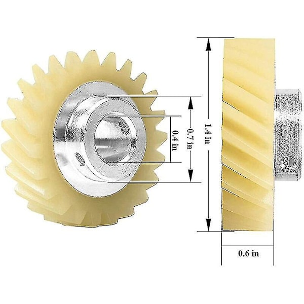 W10112253 Sekoittimen Madonvaihde Vaihto-osa Sopii Täydellisesti KitchenAid-Sekoittimiin - Korvaa