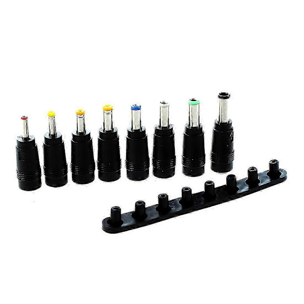 8 uppsättningar universal DC-strömkontaktomvandlare[D] Black Silver