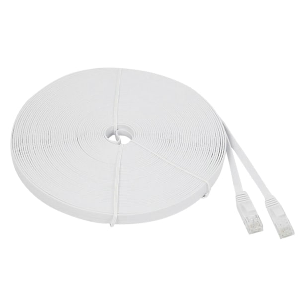 6 Ethernet Kabel 100 Ft (30 Meter) Flad Tynd Lang Internet Netværk LAN, Cat6 Højhastighedscomputer