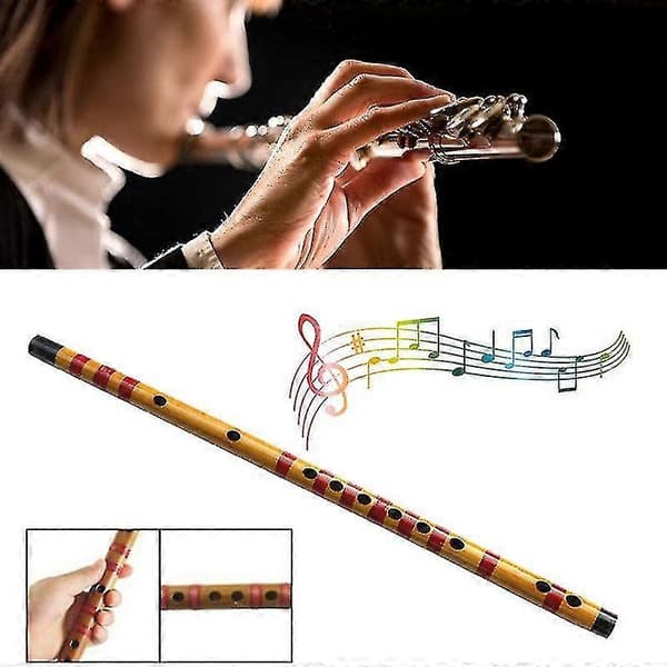 1 st Professionell Flöjt Bambu Musikinstrument Handgjord För Nybörjarstudenter[D]