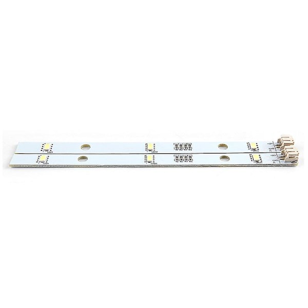 2 stk LED-lysstripe for Rongsheng Hisense Logik kjøleskap og frysere MDDZ-162A DC12V 2W1629348