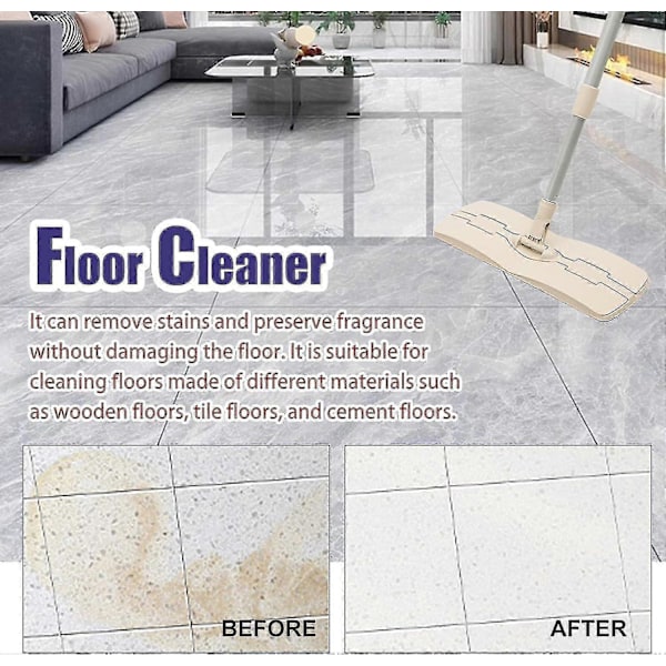 Gulvrens for alle robotstøvsugere og mopper, gulvvaskvæske kompatibel med Roborock & Omo Joint, S8 Pro Ultra/s8/s8+/q5/q7-serien 3pcs