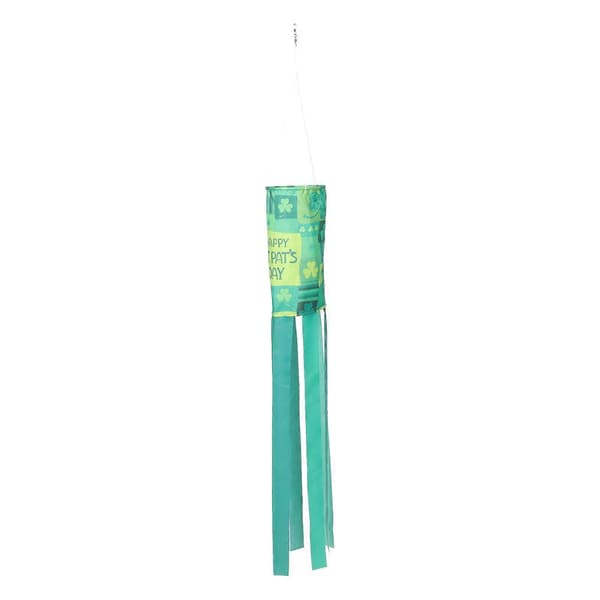 St. Patricks Dag Vindpose Flag Karneval Have Vindpose Dekor St. Patricks Dag Flag[D] Green
