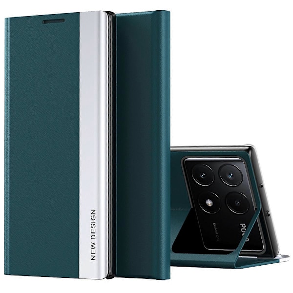 Stativ-etui til Xiaomi Poco F6 Pro 5G/Redmi K70 5G/K70 Pro 5G - Anti-ridse læder telefoncover