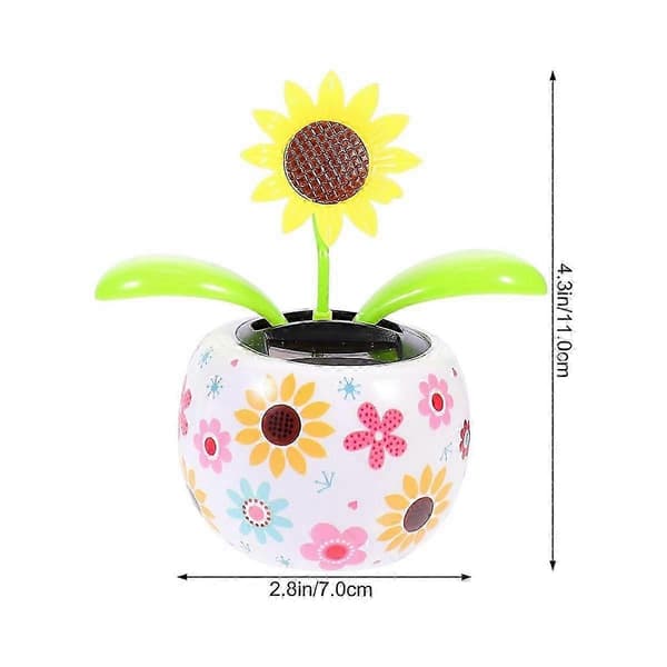 Solros Solcellsdansande Blomma Solcellsleksaker Kontorsbord Bildekoration[D]