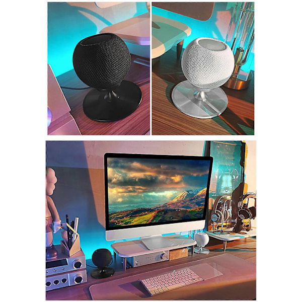 Stativ för Smart Högtalare för HomePod Mini Dekorativ Hållare Ljudförbättring Black
