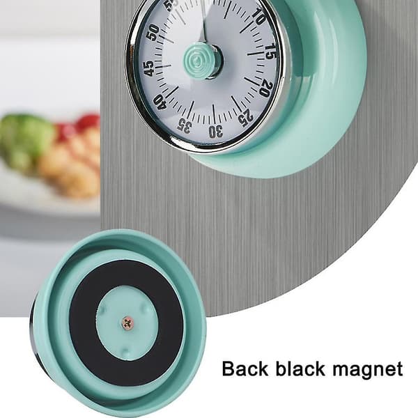 Køkken Timing Tilbehør Mekanisk Timer Nedtælling Madlavning Timer Påmindelse Med Magnet 1 stk-grøn NIUNIU[D]