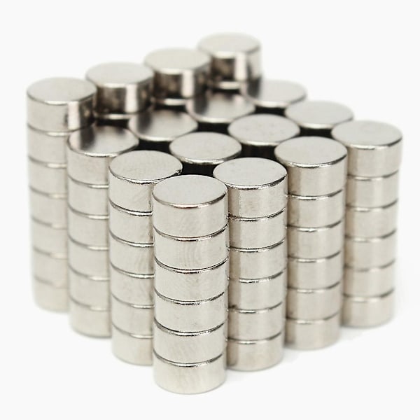 100 stk. 6x3mm N50 Super Stærke Runde Skiveblokke Sjældne Jord Neodym Magneter