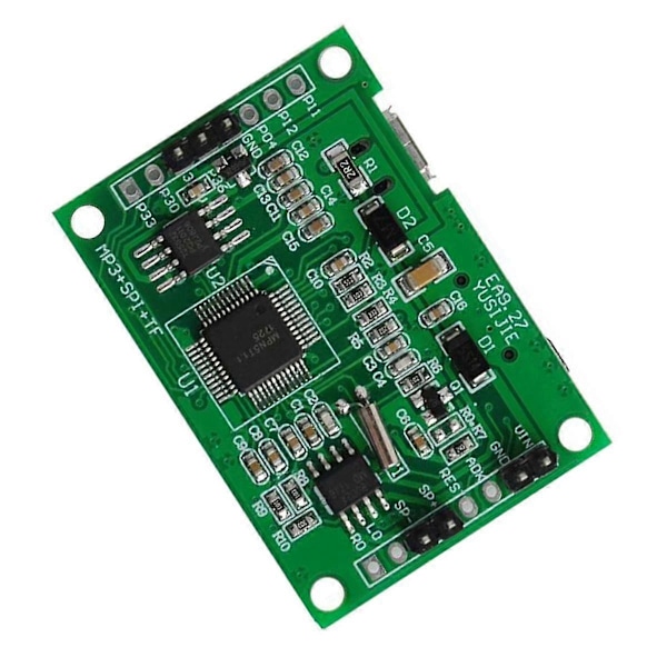 DIY MP3 Musikk- og Stemmeavspillingssett med PIR-sensor Lydinnspillingsmodul USB Nedlastingsstøtte TF Bil