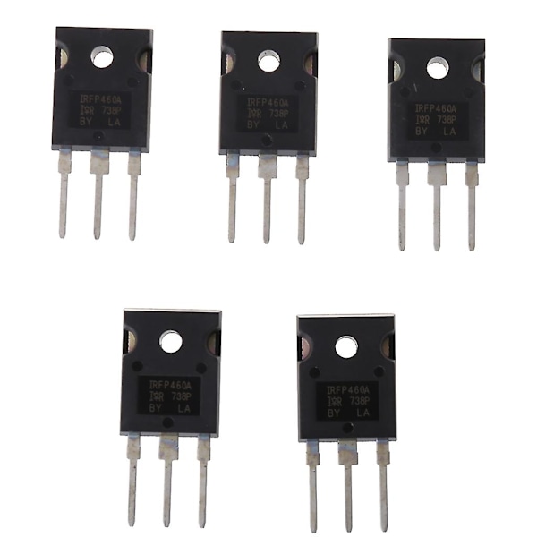5 stk./sæt IRFP460 Felteffekt Rør 20A 500V MOSFET N-Kanal Transistor TO-247[D]