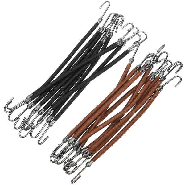 20 stk. elastiske hårkroge til styling af hestehaleholder til kvinder og piger [D] 13x0.8cm