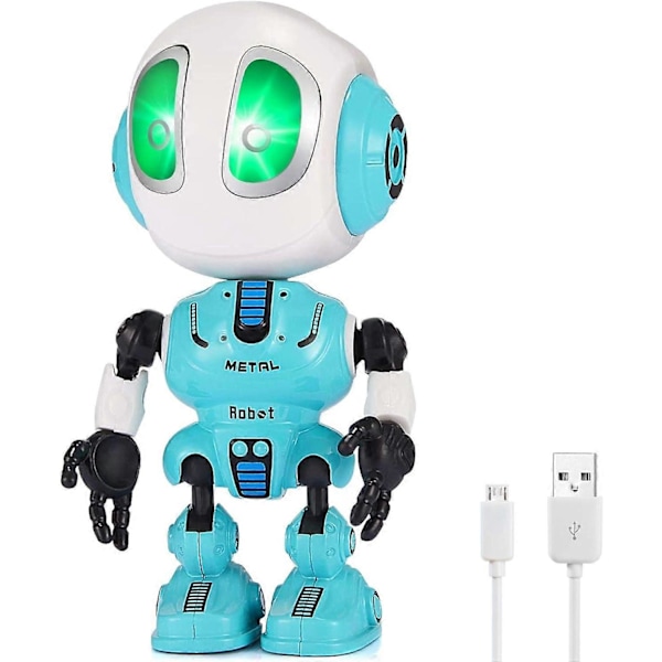 Snakkrobot for barn - Mini robotleker som gjentar det du sier, leker for jenter og gutter 3-8 år, juleleker for barn fra 3 år