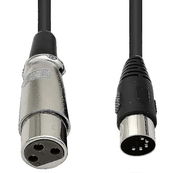 DIN 5-polet til XLR XLR og hun Audiokabel MIDI til XLR Adapterkabel 0,5m 1,5m 5ft
