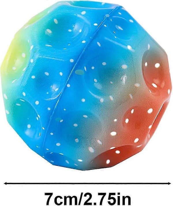2.7' Månbollar Rymdboll Astro Hoppboll Studsboll Sensorisk boll Högstudsande boll för barn och tonåringar[D]