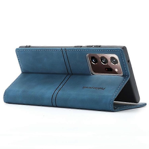 Til Samsung Galaxy Note20 Ultra Dream Magnetisk Suge Business Horisontal Flip PU Læder Etui med Holder & Kort Slot & Pung[D] Blue