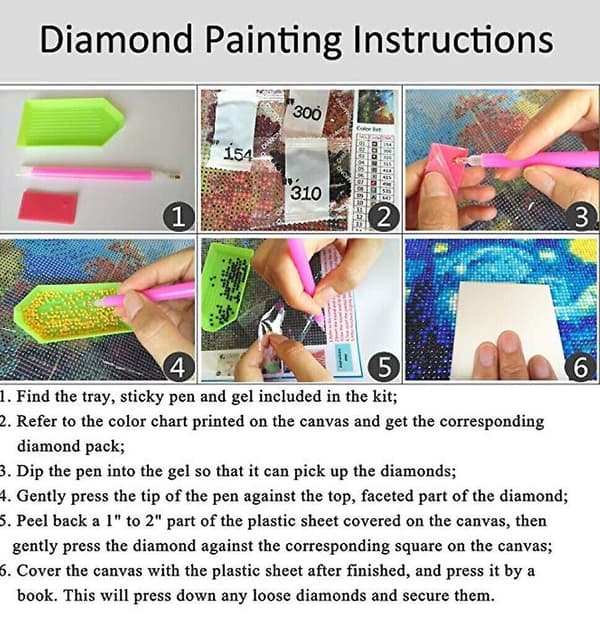 5D Full Drill Diamantmaleri Rhinestone Hvitt Ulvehode Sett Kunst For Barn[D]