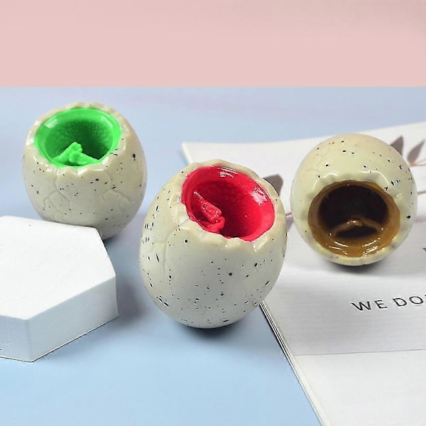 Søt Stressavlastende Leke med Dinosaur Egg Form Myk Lett Avspenningsleke Gaver til Voksne Barn