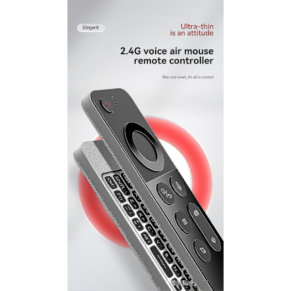 W3 Air Mouse 4-in-1 W3 Äänikaukosäädin 2.4g Langaton Kaukosäädin Nvidia Shieldille/Android TV Boxille/PC:lle/Projektorille/HTPC:lle/Kaikille
