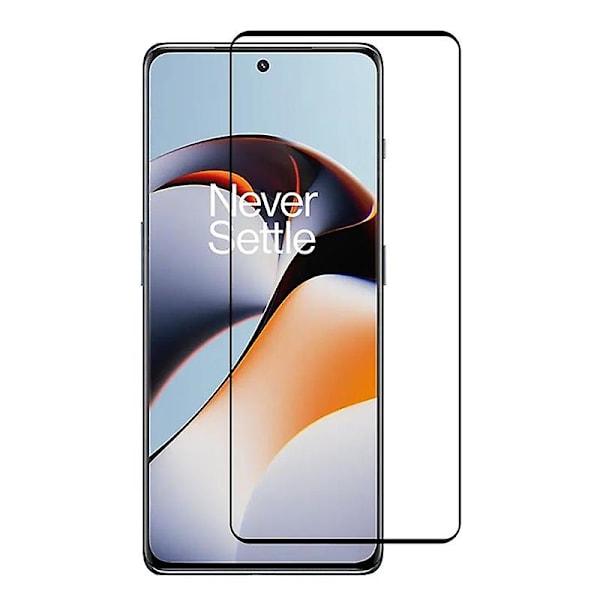 Skärmskydd för OnePlus 12R 5G/Ace 3 5G, Sidolimmat Härdat Glas, Anti-Repor, 3D Böjt