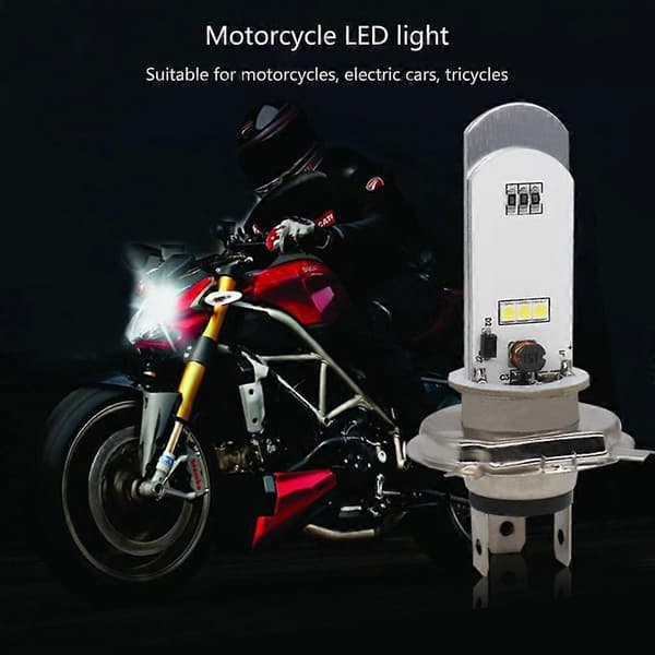 15W 2000LM Bilfrontlykt H4 6000K Auto tåkelys 2000LM 12V LED-pære[D]