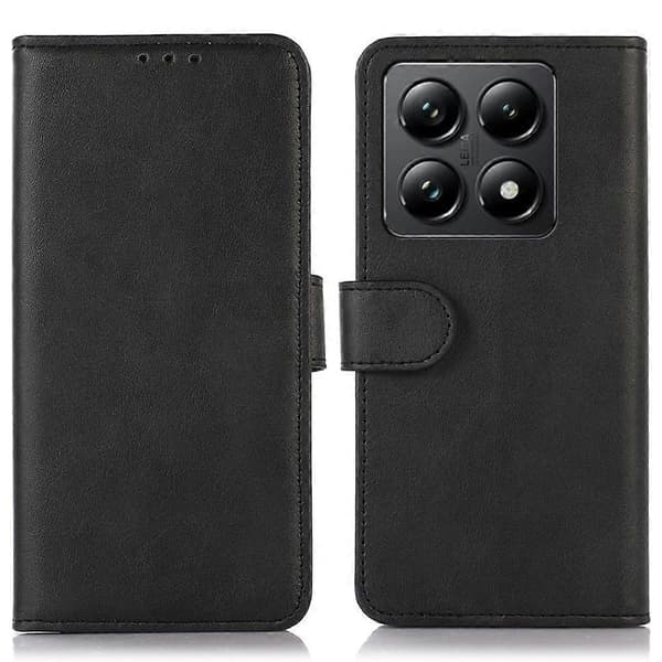 Xiaomi 14T Läderfodral med Ställ Grön/Silver/Svart[D] Multicolor Black