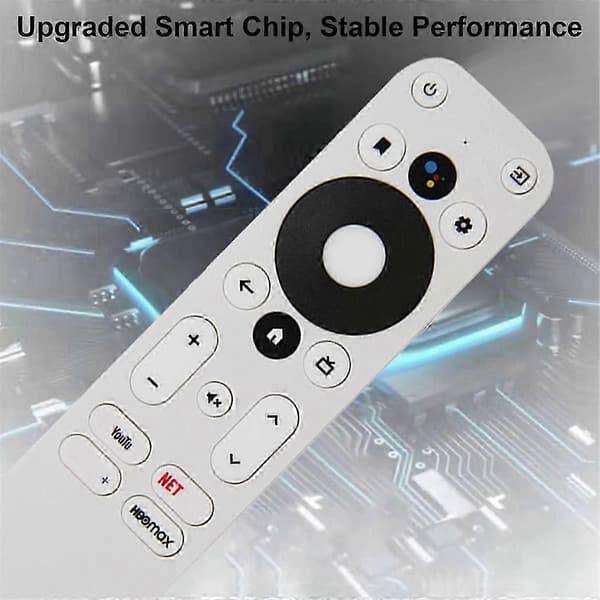 Erstatningsstemmefjernbetjening til KM2 KM2 PLUS Android 4K UHD TV-boks Bluetooth-stemmefjernbetjening[D] White