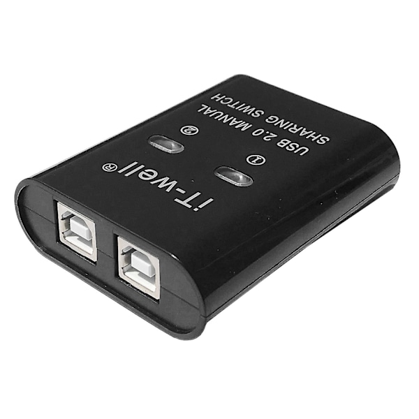 USB-skrivardelningsenhet, 2 in 1 Out Skrivardelningsenhet, 2-ports Manuell KVM-växlingssplitter