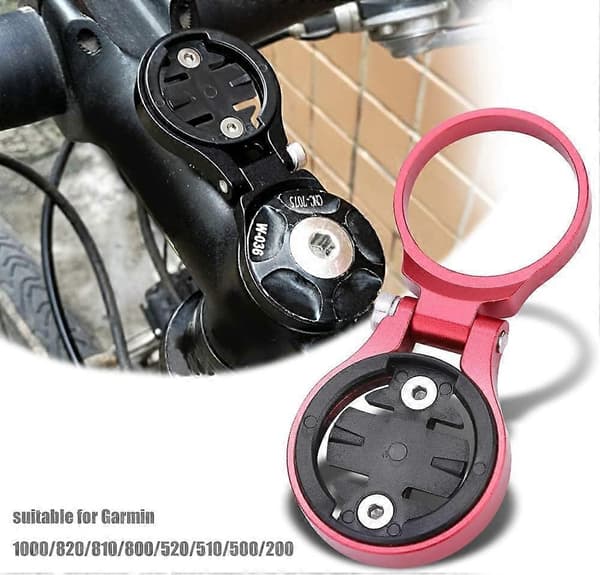Förlängningsfäste för cykelodometer i aluminiumlegering, cykeldatorfäste 1-pack röd[D]