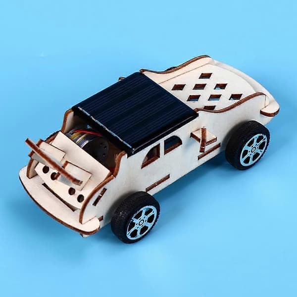 DIY Solcellebil Leketøy Modell Robotikk Montering Trådløs Fjernkontroll STEM Vitenskap Leker for Barn Gutter Jenter[D]