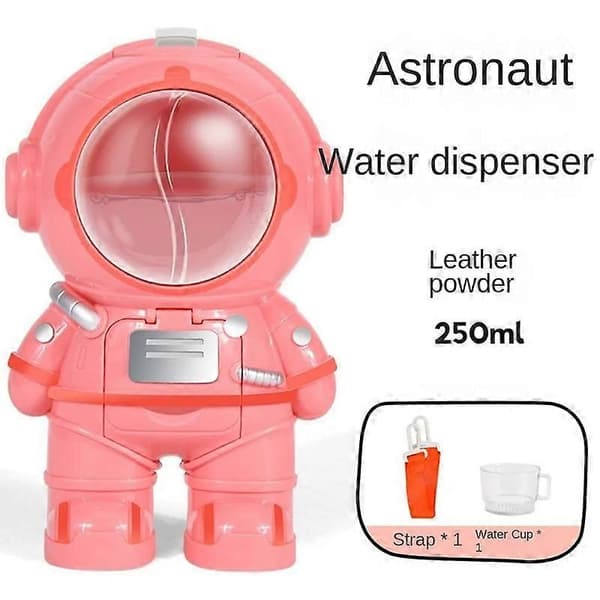 Drikkedunk Vandkopper Astronaut Vanddispenser Rem 250ml Mini Vanddispenser (D) Pink