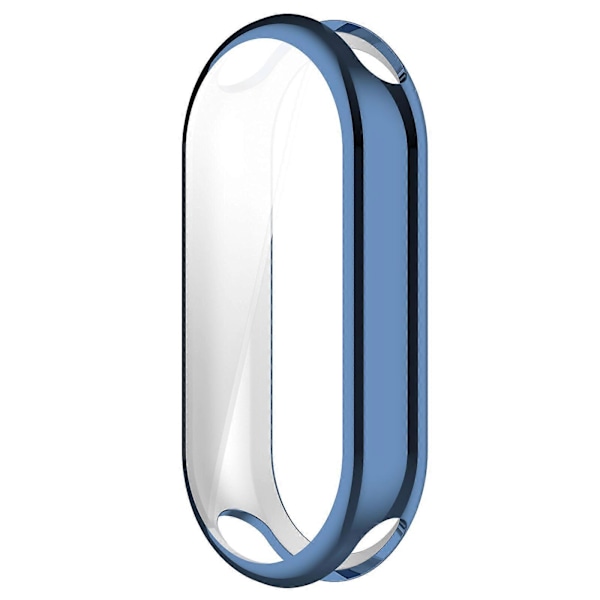 Xiaomi Smart Band 8/Mi Band 9/9 NFC -älykellon galvanoidulle täyssuojakuorelle TPU-kellokehyskotelo [D] Blue