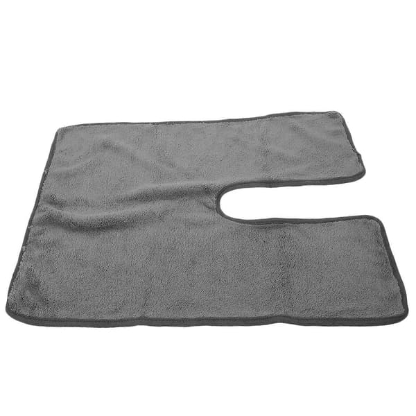 Hårhåndklæde Hurtigtørrende Koralfleece Rektangulær Stil til Kvinder Badebrug 1 stk.[D] Dark Grey 50.00X36.00X0.50CM