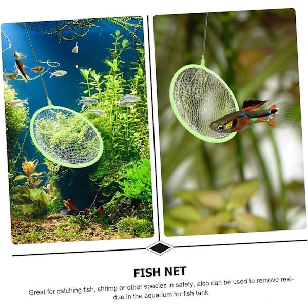 Akvarietillbehör Fisknät Tyg Teleskopiskt Fisknät Legering Fisknät för Fiske Färgglatt[D]