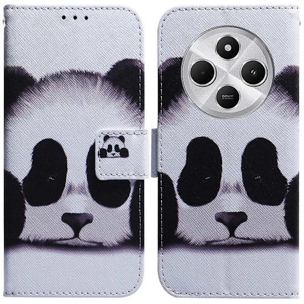 Pengepung til Xiaomi Poco C75 4G/Redmi 14R 5G/14C 4G med Mønsterprint i Læder Multicolor Style B