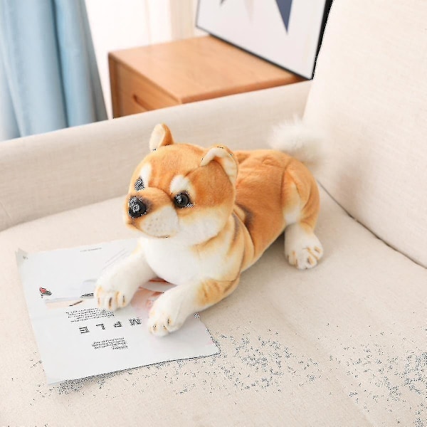 20/35cm Søt Shiba Inu Hund Plysj Leke Koselig Sittende Liggende Valp Dukker Stoppet Myk Dyr Leke Barn