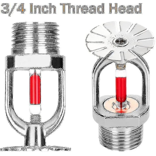 5-pack Brandsprinklerhuvud 3/4 tum Hängande Typ 155 Vattenspray Nedåt 68 Mässing Sprinklerhuvuden 3/4\" NPT