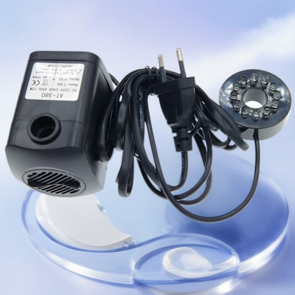 Skrivbordsvattenlandskap vattenpump mini vattenpump US standard europeisk standard utrikeshandel utbyte 110V220V hantverk dränkbar pump EU Plug