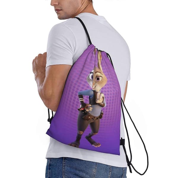 s45 Zootopia Canvas dubbel axelryggsäck håller din utrustning nära och säker k45[D]