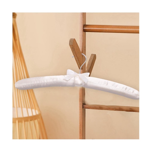 20 stk Satin-polstrede Hengere for Delikate Brudekjoler Silkehengere med Rustfri Svingbar Krom [kk] As shown