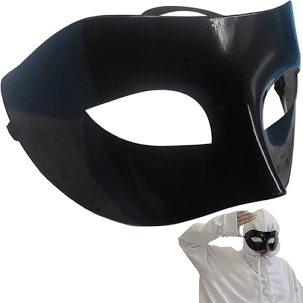 Maskeradmask Dam Herr Vuxen Svart Halv Ansikte Halloween Påsk Karneval Jul Cool Mask Cosplay Boll Fest Dekoration