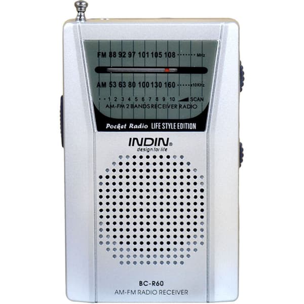 BC-R60 Mini multifunksjonell bærbar radio for eldre Gris 0.05
