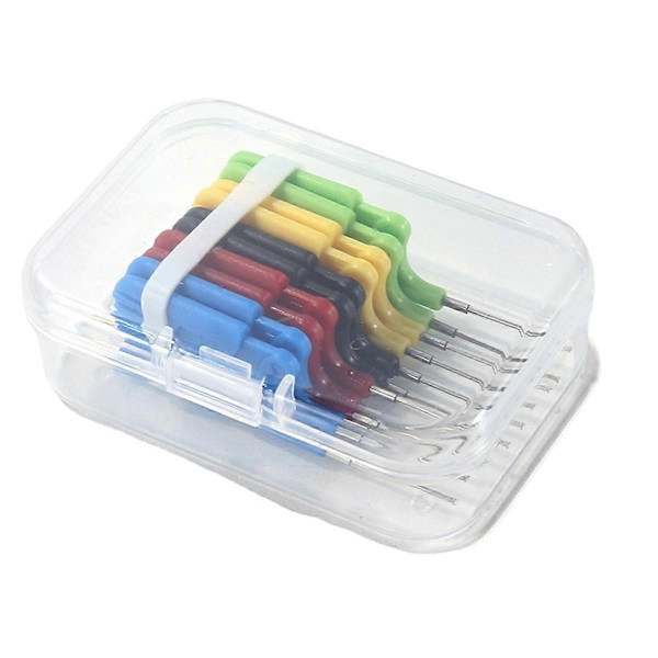 10 stk. SDK08 testklemmer med jumperkabel IC testkrogklemmer 40V ultralille klemme 2A testklemme til [D] As Shown