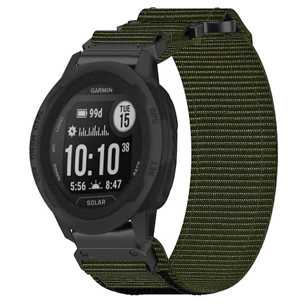 20mm nylonklockarmband för Garmin Instinct 2S Army Green