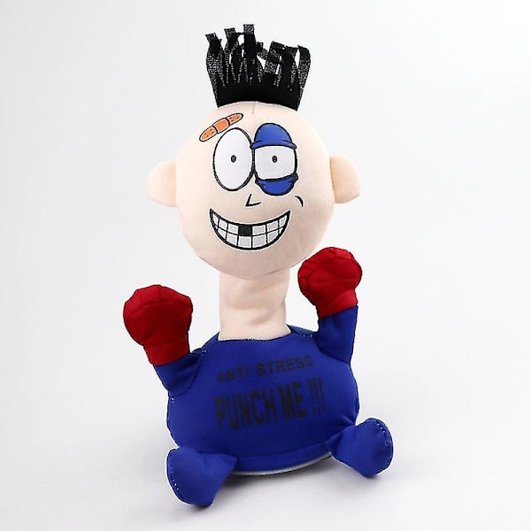 Kreativ Rolig Elektrisk Plysch Leksak Punch Me Doll Roliga Känslor Stressavlastning