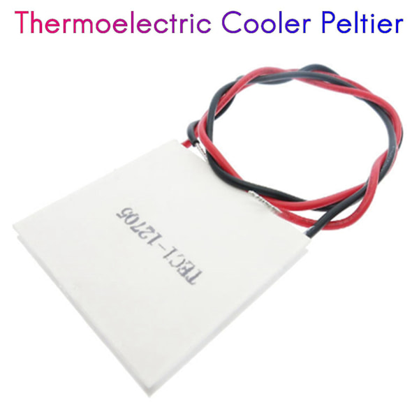 Tec1-12705 Termoelektrisk Kylare Peltier 40x40mm Tec12705 Peltier Element Modul För Kylare Radiat[D] white